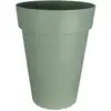 Image de Bac A Fleurs Soleilla Haut - Plastique - Hauteur 66 Cm - Vert Argile