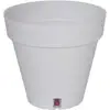 Image de Bac A Fleurs Rond Riviera Loft - Plastique - Diametre 30 Cm - Blanc