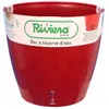 Image de RIVIERA Pot rond Eva New en plastique - Ø 31 cm - 145 L - Rouge
