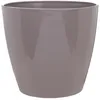 Image de RIVIERA Pot rond Eva New en plastique - Ø 31 cm - 14 5 L - Taupe