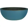 Image de Bac à fleurs rond - RIVIERA - Coupe GRANIT - Plastique - D40xH15 cm - Bleu