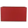 Image de Jardiniere rectangulaire riviera 80x40 cm rouge granit double paroi 828556