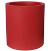 Image de Pot de fleurs - RIVIERA - Granit rond - D29 x H32 cm - 105L - Rouge