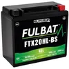 Image de BATTERIE MOTO - FULBAT - FTX20HL-BS / YTX20HL-BS - Etanche au gel 12V / 18Ah