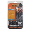 Image de Lot De Deux Chaînes De Tronçonneuse Ozaki Sous Coque Semi Carrée: 3/8''lp 050'' (1,3mm) 56 Entraîneurs ( E56 )