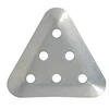 Image de Section / Lame Triangulaire Adaptable Pour Tondeuse Wolf. L: 75x75mm. Remplace Origine: 4111-081, 4640-240