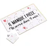 Image de Puzzle Annonce Grossesse - MAÏKA - Scène de vie - 15 pièces - Blanc