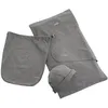 Image de MAÏKA Echarpe porte-bébé grise 100% coton bonnet et sac de rangement inclus