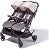 Image de Poussette double - Formula Baby - Utilisable dès la naissance - Roues avant fixes ou pivotantes - Harnais 5 points