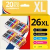 Image de 123consommables - 26xl - Cartouche D'encre Compatible Avec Epson Pour Epson Expression Premium Xp-51