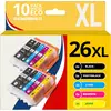 Image de 123consommables - 26xl - Pack 10 Cartouche D'encre Compatible Avec Epson Pour Epson Expression Premi