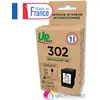 Image de Uprint Cartouche D'encre Remanufacturée Hp 302 Noire   Remplace F6u66ae   Fabriquée En France