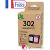 Image de Uprint Pack De 2 Cartouches D'encre Remanufacturées Uprint Hp 302 Noire Et Couleur   Fabriquées