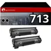 Image de Pack 2 Toners Compatible Canon 713 Noir