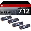 Image de Pack 4 Toners Compatible Canon 712 Noir