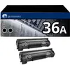 Image de Pack 2 Toners Compatible Hp 36a Noir