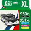 Image de 123consommables - 950xl 951xl - Cartouches D'encre Compatible Avec Hp 950xl 951xl Pour Hp Officejet
