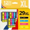 Image de 123consommables - 29xl - Pack 12 Cartouches Encre Compatible Avec Epson T29xl Pour Epson Xp-342 Xp-3