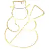 Image de Decor Noel Lumineux Int/ext Bonhomme Neige H47cm 288 Led Blanc Chaud Cable Transparent 5m