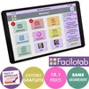Image de Tablette simplifiée Facilotab L Galaxy - WiFi/4G - 32 Go - Android 9 - Marque SAMSUNG - Interface seniors 101 Noire