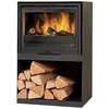 Image de Poêle à bois panoramique - GODIN - 411104KANTH - 10 kW - 240 m3 - Noir