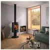 Image de Godin - poêle à bois 8.5kw noir 388145anth - mazamet 388145ANTH
