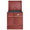 Image de 240162000855-cuisinière Bois Arpège 75cm 10kw Buches 50cm Carmin Dessus Godin - 240162carminpoli