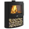 Image de 388245000053-Poêle à bois COGGIA 1 VITRE BÛCHER PEINT NOIR Finition 053 GODIN - 388245PEINTANTHRACITE