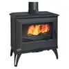 Image de Godin - poêle à bois fonte 8kw anthracite 388151anth - cube 2 388151ANTH