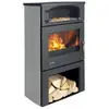 Image de Godin - poêle à bois 9kw noir 363117cgrisarg - longiligne 363117CGRISARG