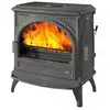 Image de Godin - poêle à bois fonte 9kw anthracite 366106anthracite - petit carvin 2 366106ANTHRACITE