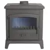 Image de Godin - poêle à bois 9kw anthracite gris 389154anthracite - fonteval 2 389154ANTHRACITE
