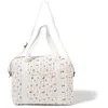 Image de MAÏKA Sac à langer Field Flowers écru imprimé fleuris porté main ou épaule