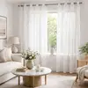 Image de Voilage Homemaison 260 Cm 140 Cm Gris Polyester Lurex