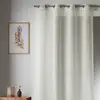Image de Voilage En Etamine Brodée À Rayures Verticales Fantaisies