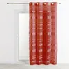 Image de Voilage rayures horizontales tamisantes Bordeaux 140x240 cm
