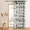 Image de Voilage organza jacquard motif de briques Ivoire 140x240 cm