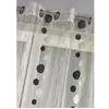 Image de Voilage - HOME MAISON - Organza Fils Coupés Gris - 140 x 240cm -  illets - Contemporain
