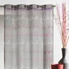 Image de Voilage (135 x H240 cm) Texto Gris