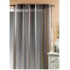 Image de Voilage Etamine Rayures verticales Blanc - HOME MAISON - 150x260cm - Polyester -  illets - Contemporain