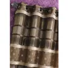 Image de Rideau - HOME MAISON - Jacquard Pois et Rayures - Tamisant - 140 x 260cm - Taupe