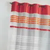 Image de Voilage En Étamine Légère Avec Rayures Horizontales