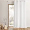 Image de Voilage organza à rayures verticales Gris clair 150x260 cm