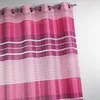 Image de Voilage à rayures horizontales colorées Rose Blush 140x240 cm