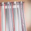 Image de Voilage En Organza Jacquard À Rayures Verticales Colorées