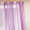 Image de Voilage En Organza Jacquard À Rayures Verticales Colorées