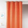 Image de Rideau tamisant en jacquard imprimé Orange 135x260 cm