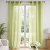 Image de Voilage Homemaison Fluide 240 X 140 Cm Vert 80% Polyester 20% Lin