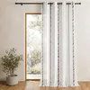 Image de Voilage organza à rayures verticales Gris clair 140x260 cm