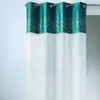 Image de Voilage En Jacquard Avec Parement À Chevrons